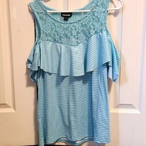 B54: Joe Boxer- womens top size xl turquoise